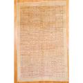 Afghan Hand-knotted Vegetable Dye Beige/ Red Wool Rug (6'3 x 9'9)