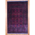Afghan Hand-knotted Khal Mohammadi Rust/Navy Wool Rug (6'6 x 9'7)