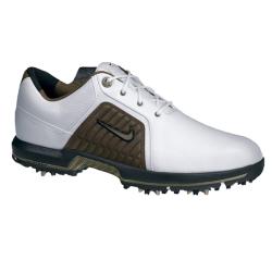 Nike Men's Zoom Trophy White/ Brown Golf Shoes