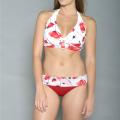 Jantzen Women's Red/ White Floral Halter Bikini