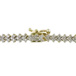 New! 10k Yellow Gold 2ct TDW Diamond Bracelet (H-I, I3)