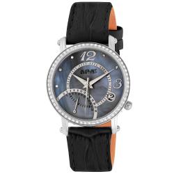 August Steiner Women's Classic Mother of Pearl Strap Watch