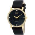 Burgi Women's Swiss Quartz Diamond Strap Watch