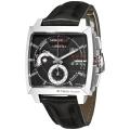Tag Heuer Men's 'Monaco LS Chronograph' Leather Strap Watch