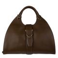 Gucci Dark Brown Leather Medium Handbag