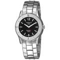 Tissot Men's 'Touch Silent' Black Dial Stainless Steel Quartz Watch