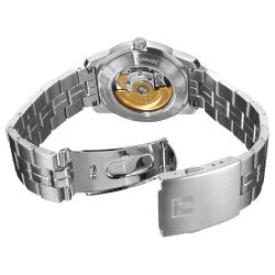Tissot Men's 'PR-100' Black Dial Stainless Steel Automatic Watch