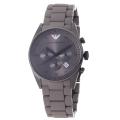 Emporio Armani Men's 'Sport' Brown Dial Brown Silicone Bracelet Watch