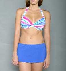 Jantzen Women's Watercolor Stripe Halter Bikini