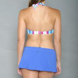 Jantzen Women's Watercolor Stripe Halter Bikini