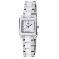Tissot Women's 'Cera Square' White Ceramic Trend Quartz Watch