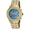 August Steiner Women's Crystal MOP Chronograph Bracelet Watch