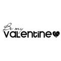Magenta 'Be My Valentine' Medium Cling Stamp