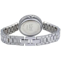 Burgi Women's Mother of Pearl Diamond  Bracelet Watch