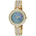 Burgi Women's Mother of Pearl Diamond Bracelet Watch