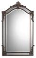 Alvita Aged Wood Tone Medium Framed Mirror