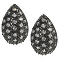 Tressa Black Rhodium Pave-set Cubic Zirconia Earrings