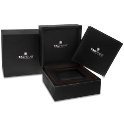 Tag Heuer Men's 'Aquaracer 5' Silver Dial Black Silicone Strap Watch