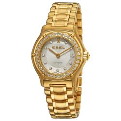 Ebel Women's '1911' Rose Yellow Gold Silver Diamond Dial Watch