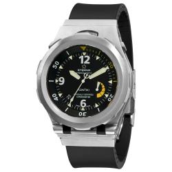 Eterna Men's 'Kon Tiki' Diver Black Silicone Strap Watch