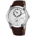 Ebel Men's 'Classic Hexagon' Brown Leather Strap Automatic Watch