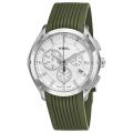 Ebel Men's 'Classic Sport' Green Rubber Strap Chronograph Watch