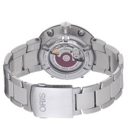 Oris Men's 'TT1' Grey Dial Stainless Steel Bracelet Automatic Watch