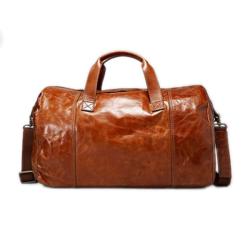 Fossil 'Grant' Brown Leather Duffel Bag