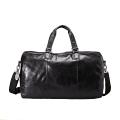 Fossil 'Transit' Black Leather Duffel Bag