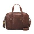 Fossil 'Max' Brown Leather Shoulder Work Bag