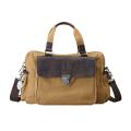 Fossil 'Dean' Camel Twill Work Satchel