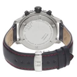 Tissot Men's 'PRS-200' Black Dial Black Leather Strap Watch