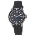 Tissot Men's 'Seastar' Black Dial Black Silicone Strap Watch