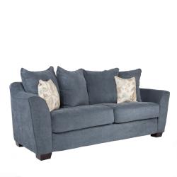 angelo:HOME Cooper Twill Blue Stone 3 Piece Pillow Back Sofa Collection