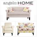 angelo:HOME Ennis Cream Chenille 3 piece Sofa Collection
