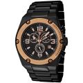 Swiss Legend Men's 'Throttle' Black Ion-Plated SS Chronograph Watch
