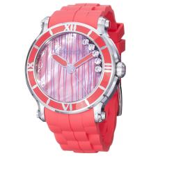 Chopard Women's 'Happy Sport Round' Coral Red Rubber Strap Watch