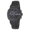 Tissot Men's 'T-Race' Black Chronograph Dial Black Rubber Strap Watch