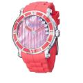 Chopard Women's 'Happy Sport Round' Coral Red Rubber Strap Watch