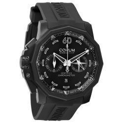 Corum Men's 'Admiral Cup' Black Chronograph Dial Automatic Watch