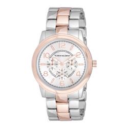 Vernier Women's V208 Round Two Tone Chrono Look Bracelet Watch