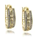 14k Gold over Silver 1/2ct TDW Diamond Earrings (I-J, I2-I3)
