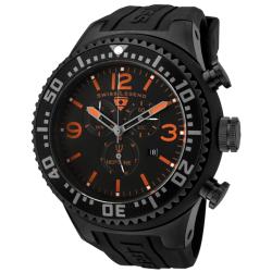 Swiss Legend Men's 'Neptune' Black Dial Black Rubber Chronograph Watch