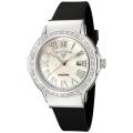 Swiss Legend Women's 'South Beach' Black Rubber Diamond Watch