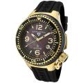 Swiss Legend 'Neptune' Ceramic Black MOP Dial Black Silicon Watch