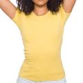 American Apparel Women's Dijon Yellow Short Sleeve Top