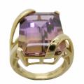D'sire 10k Yellow Gold Ametrine Fashion Ring