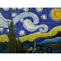 Vincent Van Gogh, 'Starry Night' Hand-painted Mural Wall Tiles (Pack of 12)