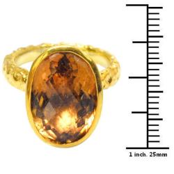 De Buman Gold over Sterling Silver Tourmaline Ring
