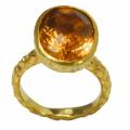 De Buman Gold over Sterling Silver Tourmaline Ring
